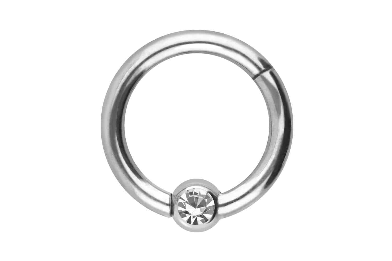 PIERCINGLINE Nasenpiercing Titan Segmentring Clicker KRISTALL Ohrpiercing S günstig online kaufen