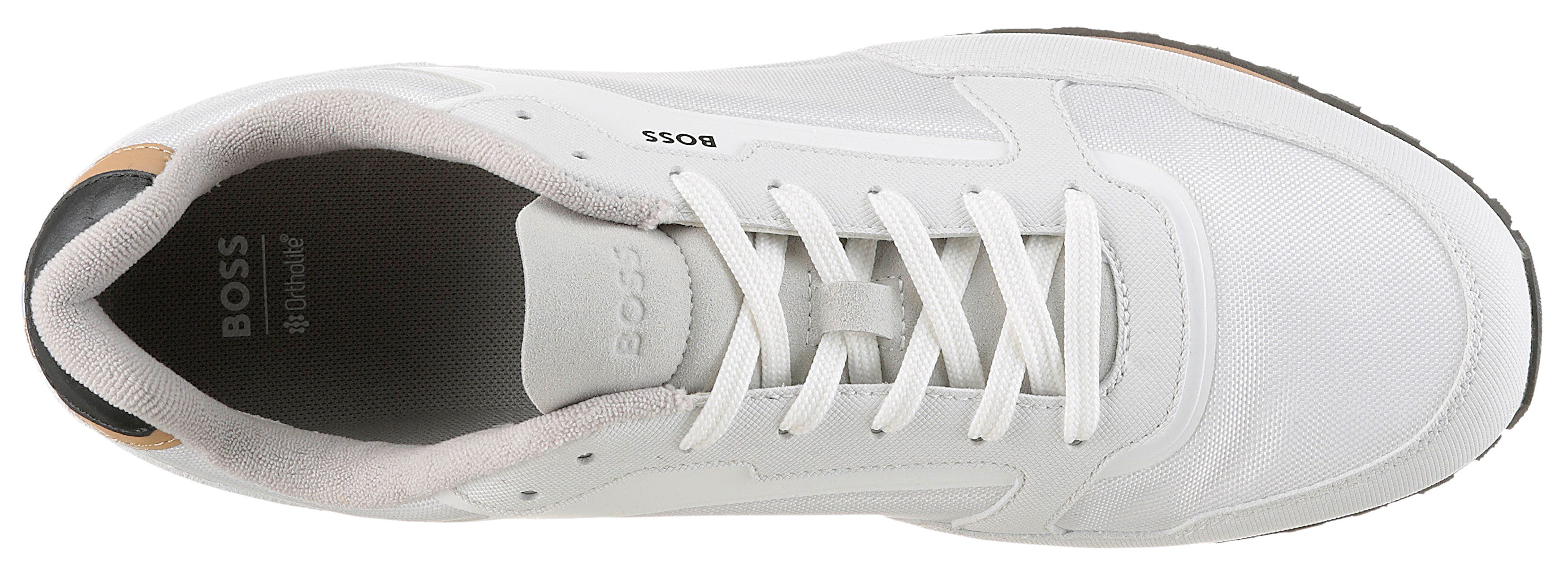 BOSS Parkour-L_Runn Sneaker Freizeitschuh, Schnürschuh, Halbschuh mit Kontrastdetails an der Ferse