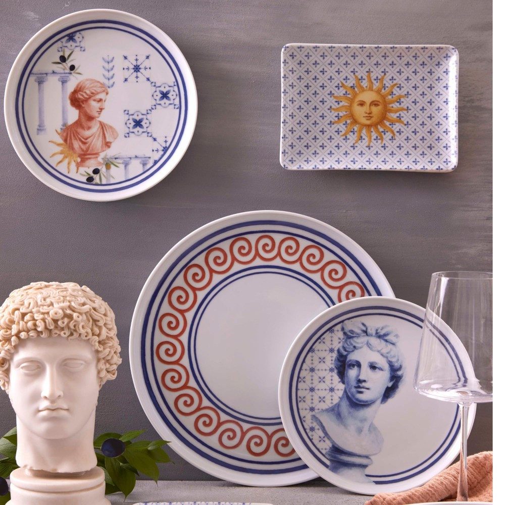 Kütahya Porselen Tafelservice Kütahya Porselen Greek 12-tlg. Servierset für 4 Personen, Porzellan