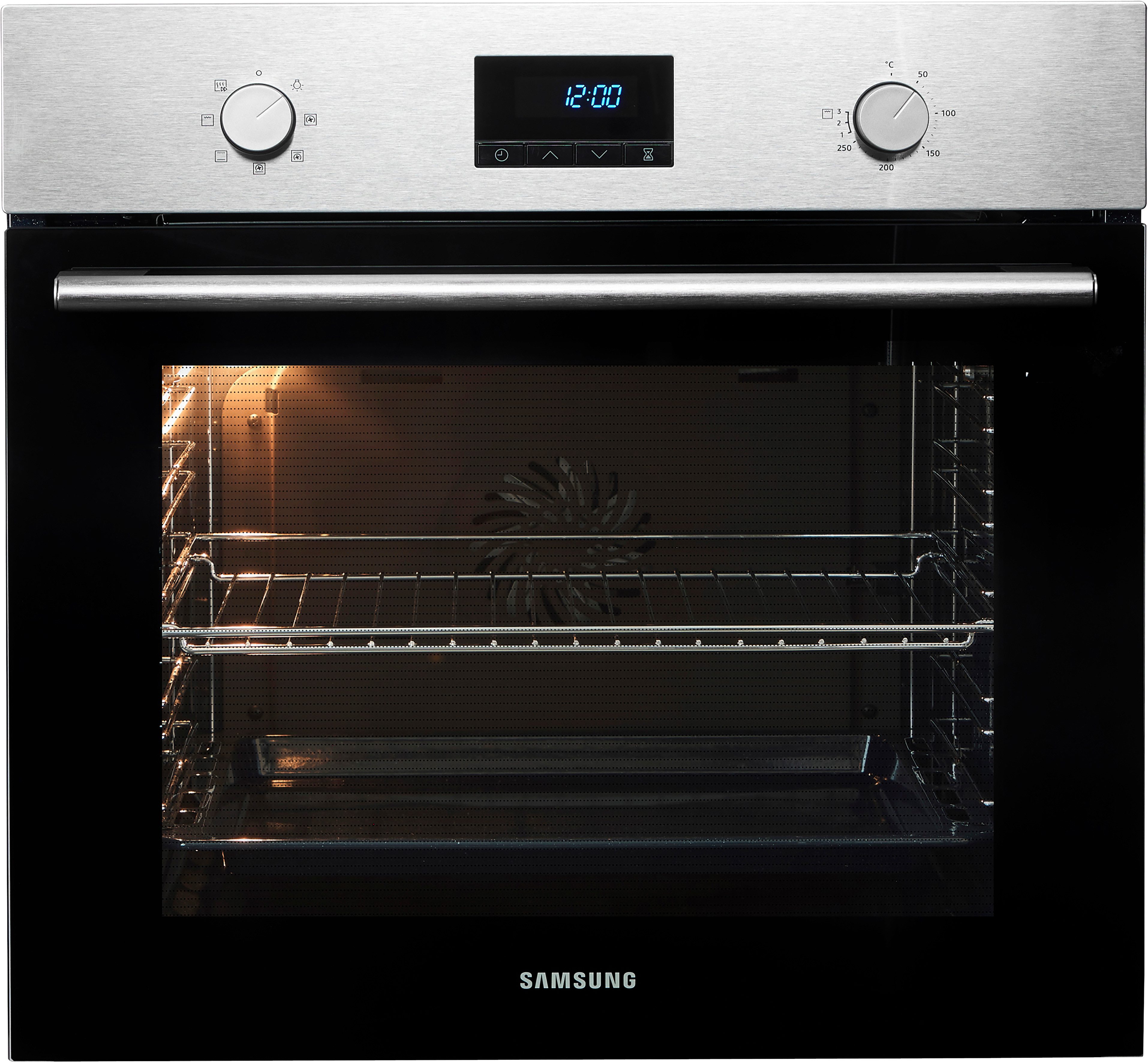 Samsung Einbaubackofen NV3300A NV68A1140BS, katalytische Reinigung, Sauberkeit von ganz allein. Dank katalytischer Rückwand