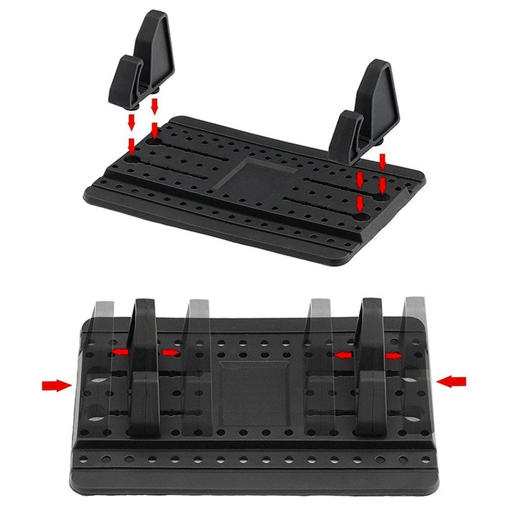 L & P Car Design Handy-Halterung Haftpad Antirutschmatte Auto Ablage iPhone Samsung, (1 Stück, 3-tlg., kompatibel mit vielen Smartphones) – Bild 5 von 5