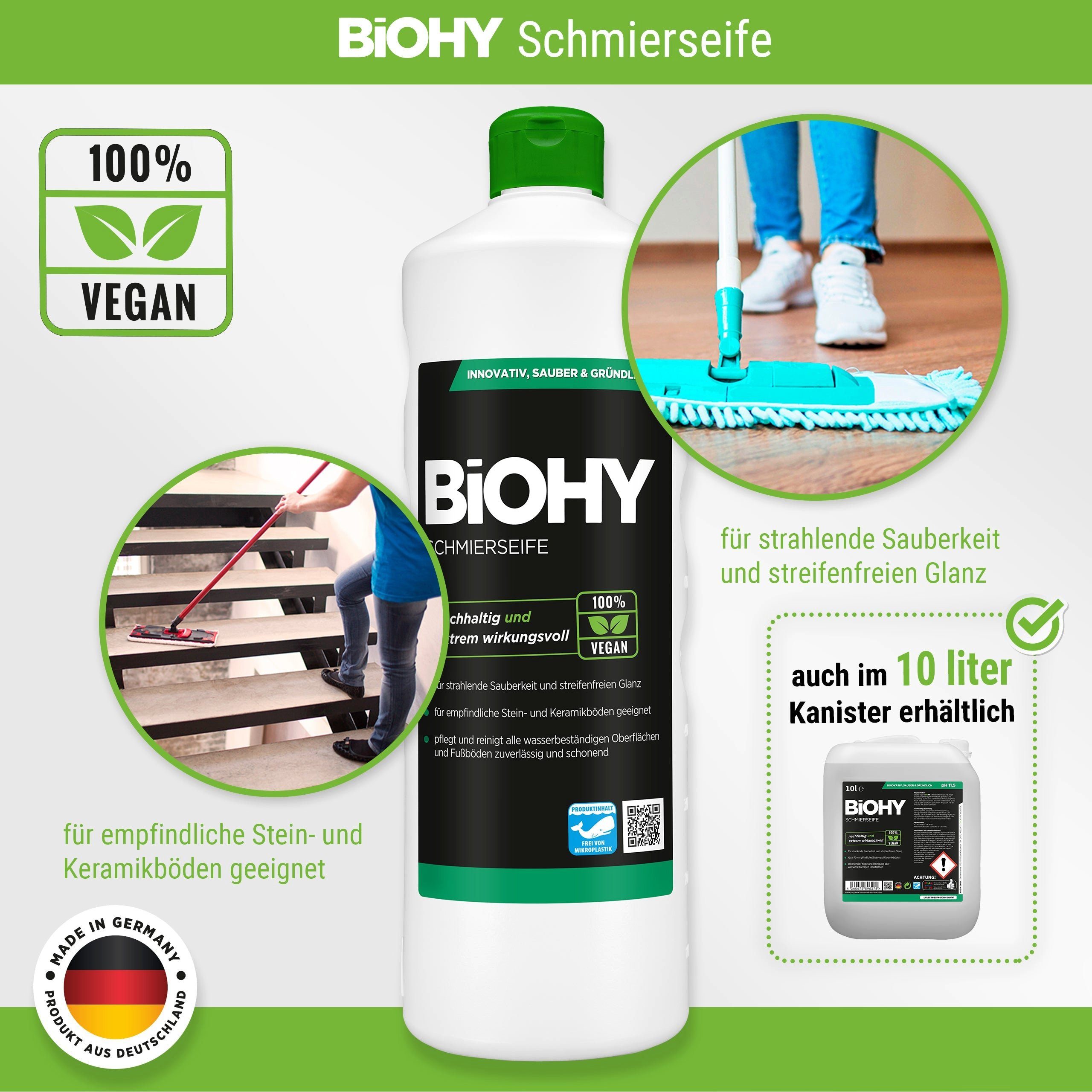 und ml x Schmierseife Flasche BiOHY Vinyl- 500 Designbodenreiniger 1 (1-St)
