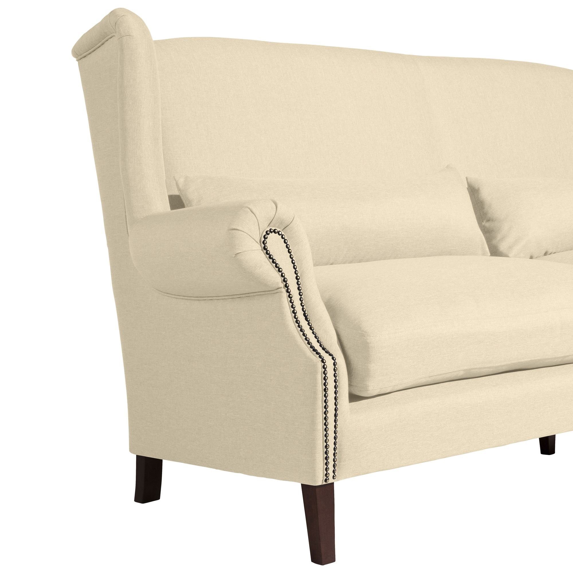 Sofa inkl. Teile, Kessel Flachgewebe, Sparpreis Kandy Bezug Sofa Sitz Kostenlosem (2-geteilt) 58 Versand hochwertig 1 verarbeitet,bequemer aufm 3-Sitzer
