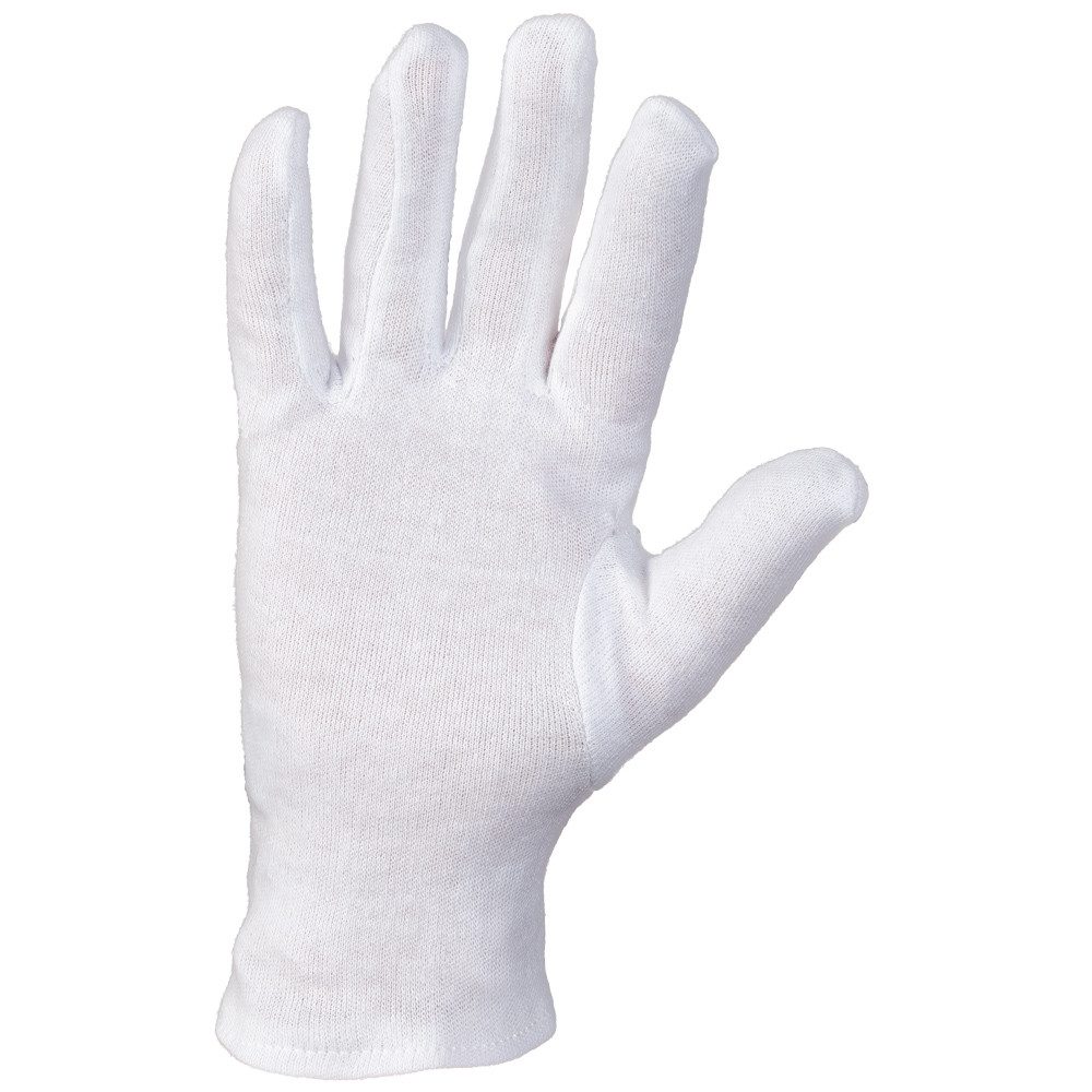 Stronghand Baumwollhandschuhe 12 Paar weiß Trikot Handschuhe Trikothandschuhe Servicehandschuhe