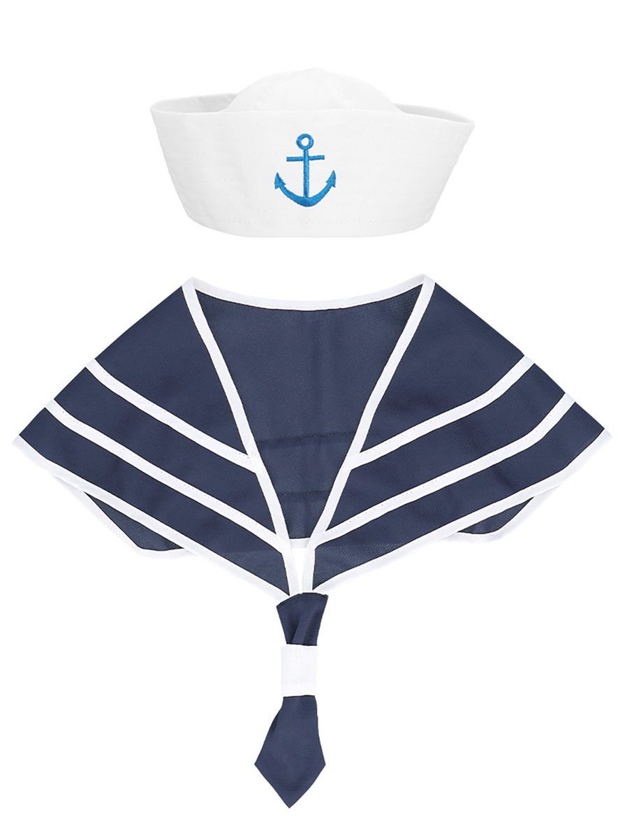 Boland Kostüm Mütze & Halstuch Matrose, Macht Dich in minutenschnelle zu ei günstig online kaufen