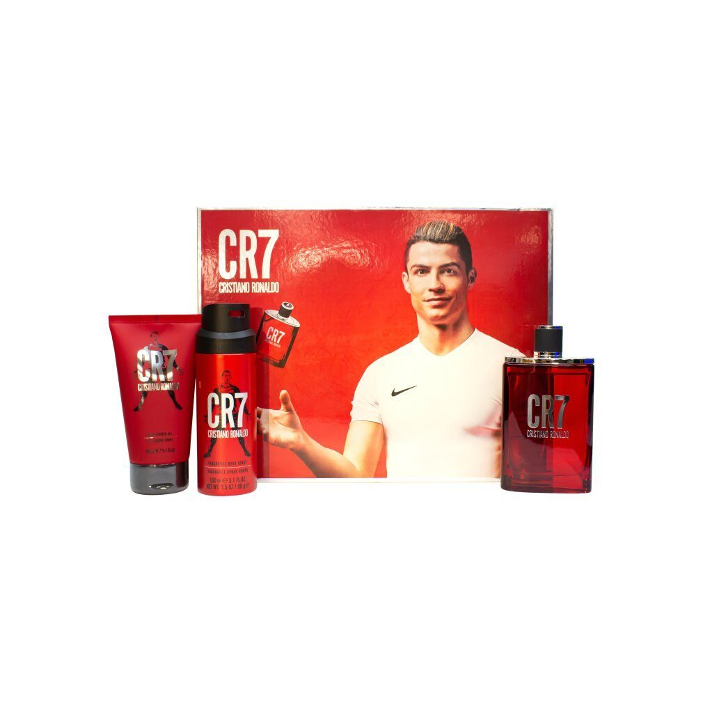CRISTIANO RONALDO Duft-Set CR7 Geschenkset 100ml EDT + 150ml Duschgel + 150ml Körperspray