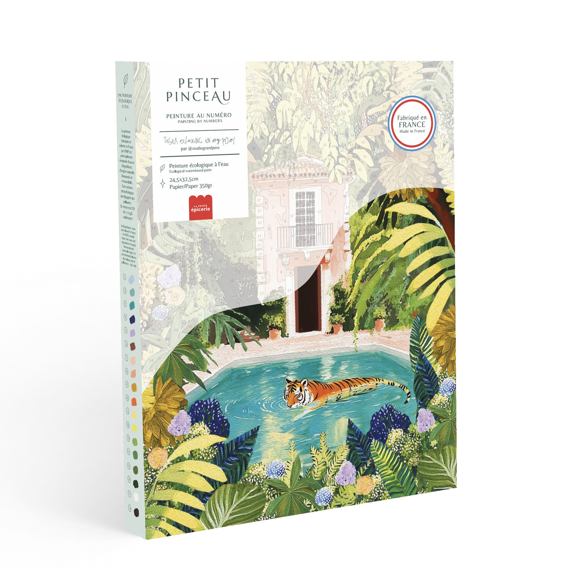 La Petite Epicerie Malen nach Zahlen Set Kinder & Erwachsene Kreatives Malen mit Pinsel und Farben