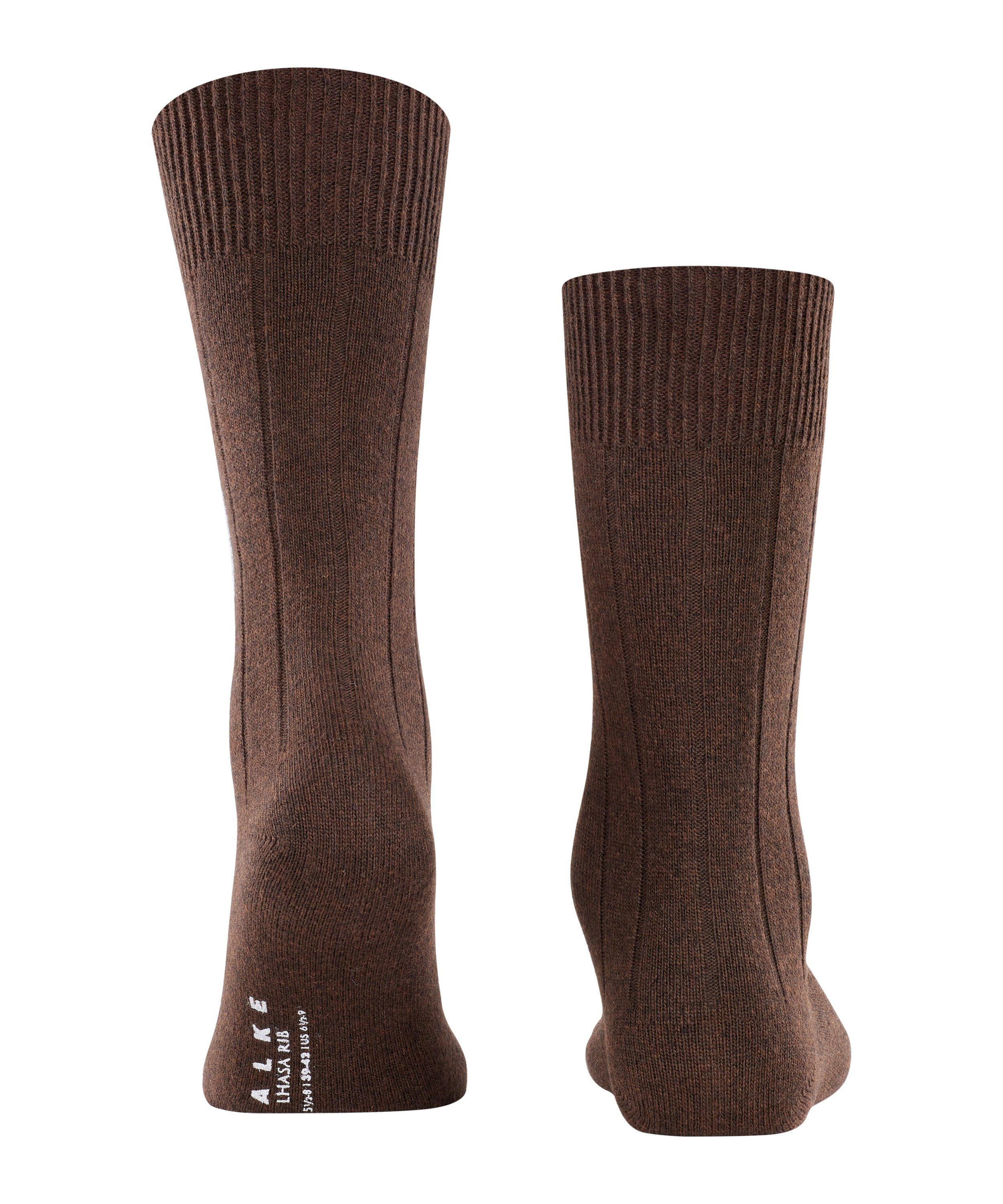 FALKE (5930) brown Rib (1-Paar) Lhasa Socken