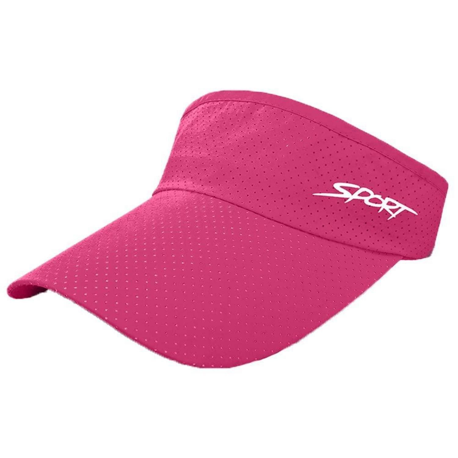 LuxusKollektion Visor Sonnenblende Kappe Herren Damen Unisex Sport Golf Einheitsgröße 1 Rot