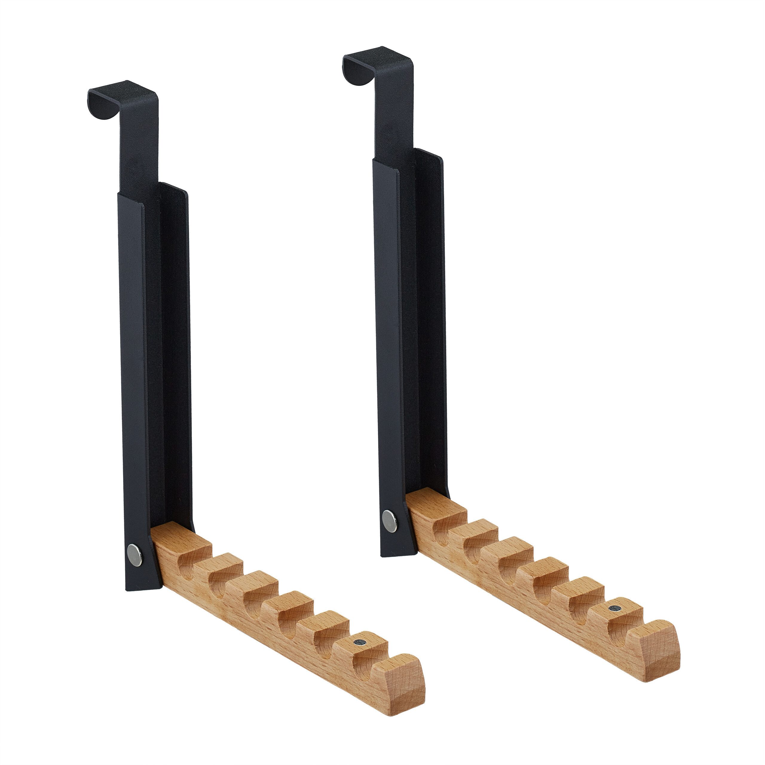 relaxdays Türhaken Klappbare Türgarderobe 2er Set, günstig online kaufen