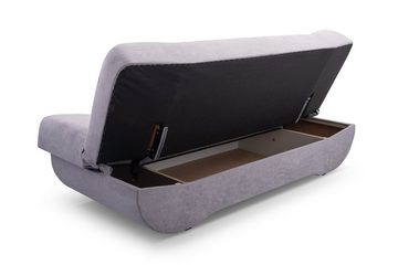 MOEBLO Schlafsofa Pafos, Sofa Kippsofa Klappsofa Clic-Clack, mit Schlaffunktion, mit Bettkasten