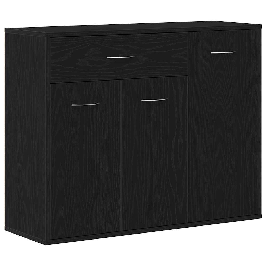 vidaXL Sideboard Sideboard Schwarze Eiche 88x30x70 cm Holzwerkstoff (1 St)