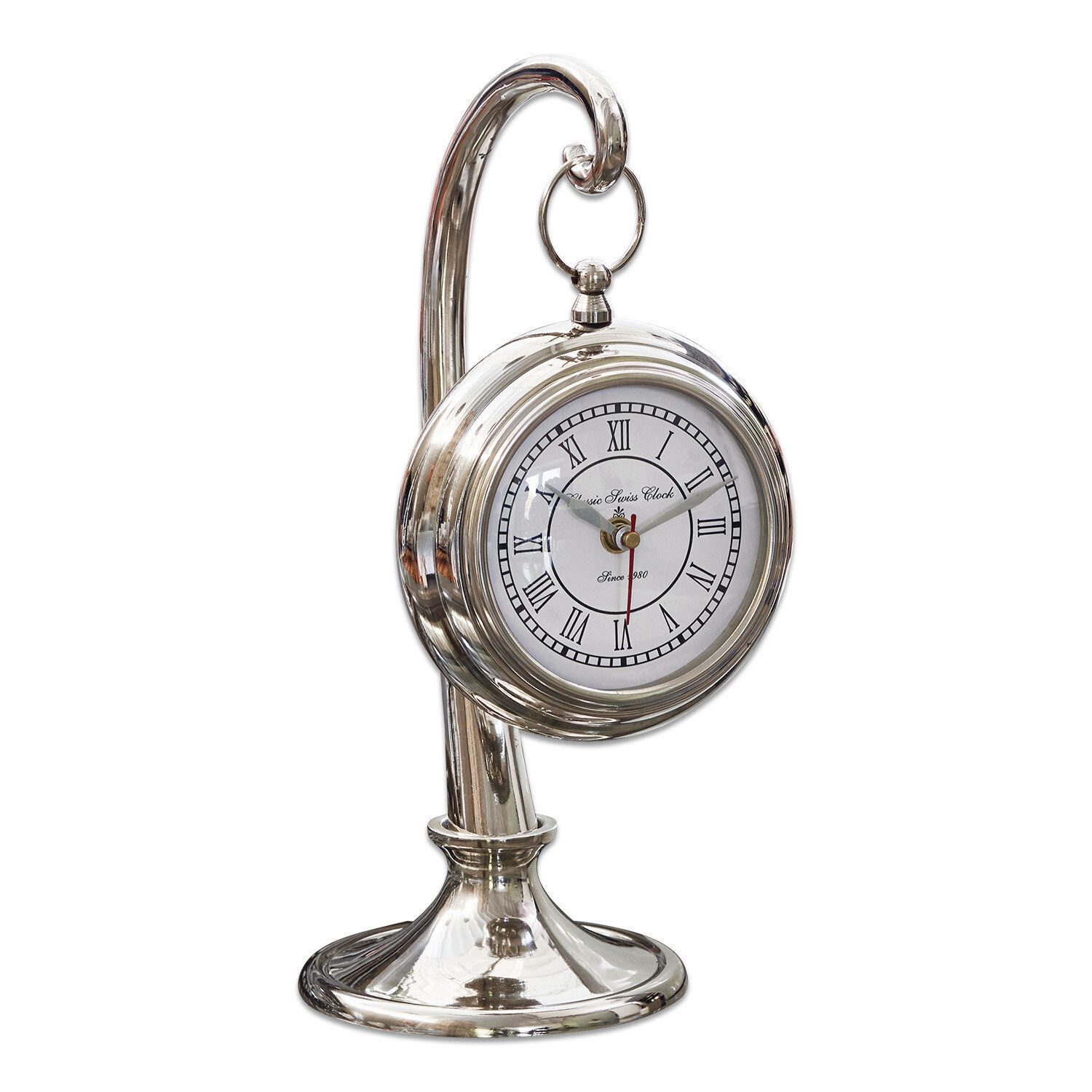 Mirabeau Wanduhr Uhr Barbe silber