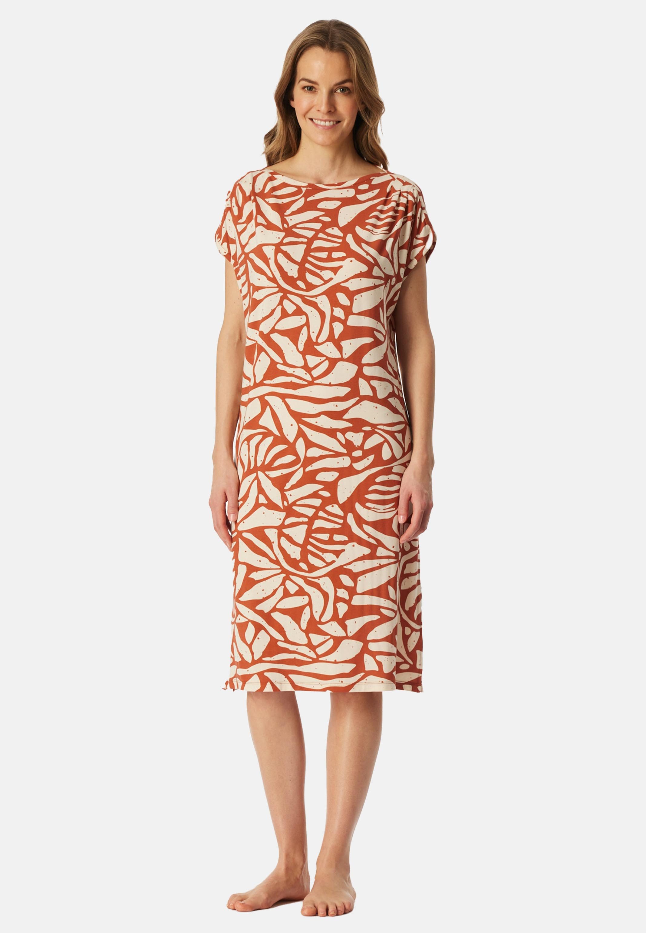 Schiesser Nachthemd Selected Premium (1-tlg) Nachthemd - Atmungsaktiv - Edles Design mit modernem Print