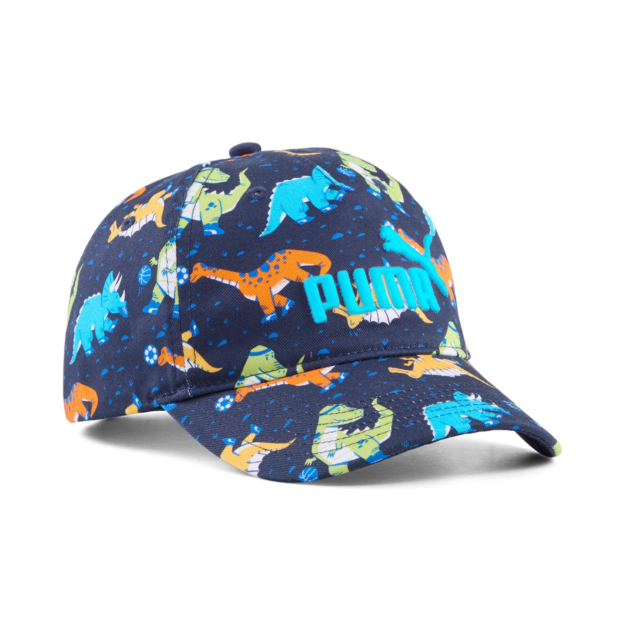 PUMA Baseball Cap ESS NO1 LOGO AOP BB CAP JR gemustertes Design, aus Baumwolle, für Kinder und Jugendliche geeignet