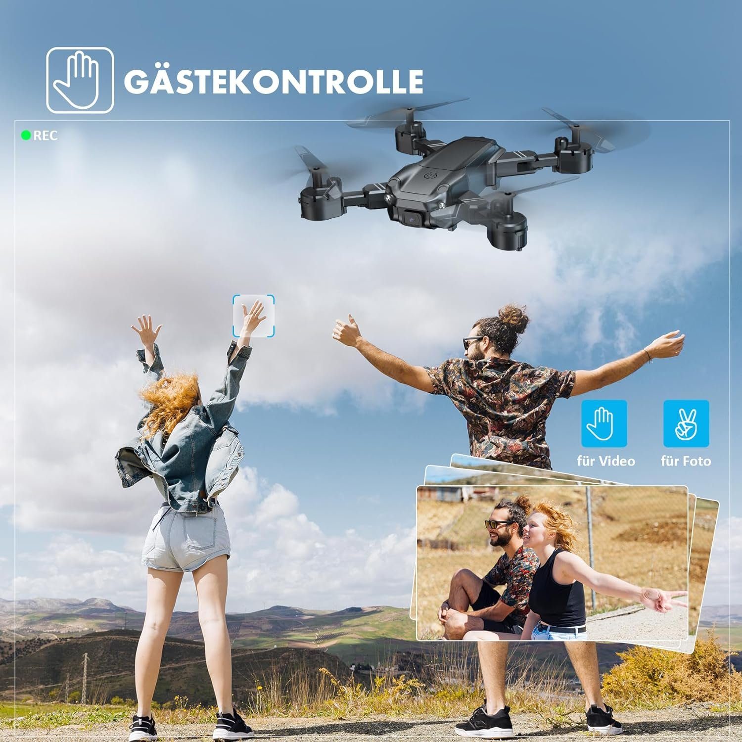 MAETOT Drohne (Quadcopter für Kinder Geschenke Anfänger Erwachsene Jungenspielzeug)