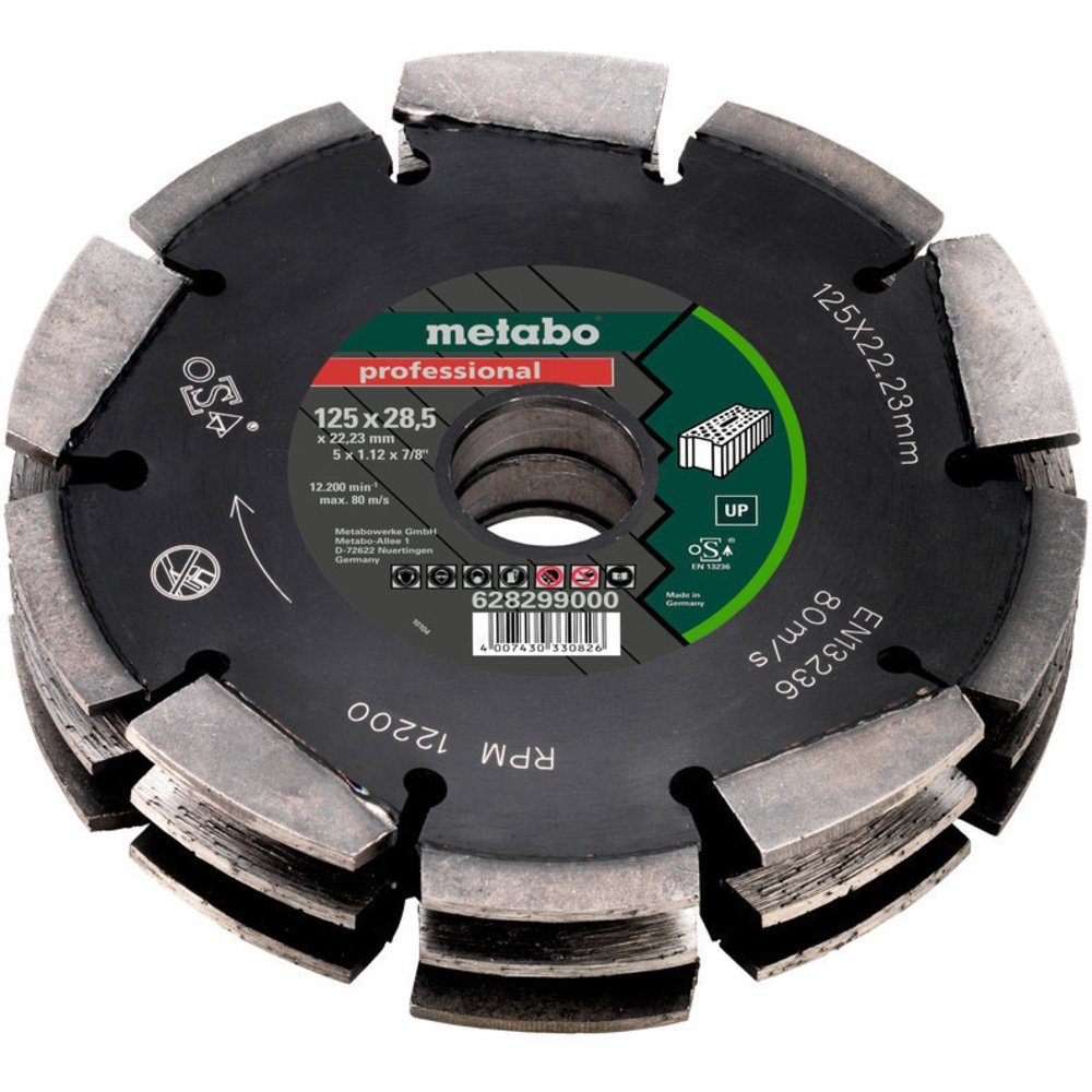 metabo Fräse Metabo 628299000 Nutfräser Hartmetall Länge 175 mm Produktabmessung