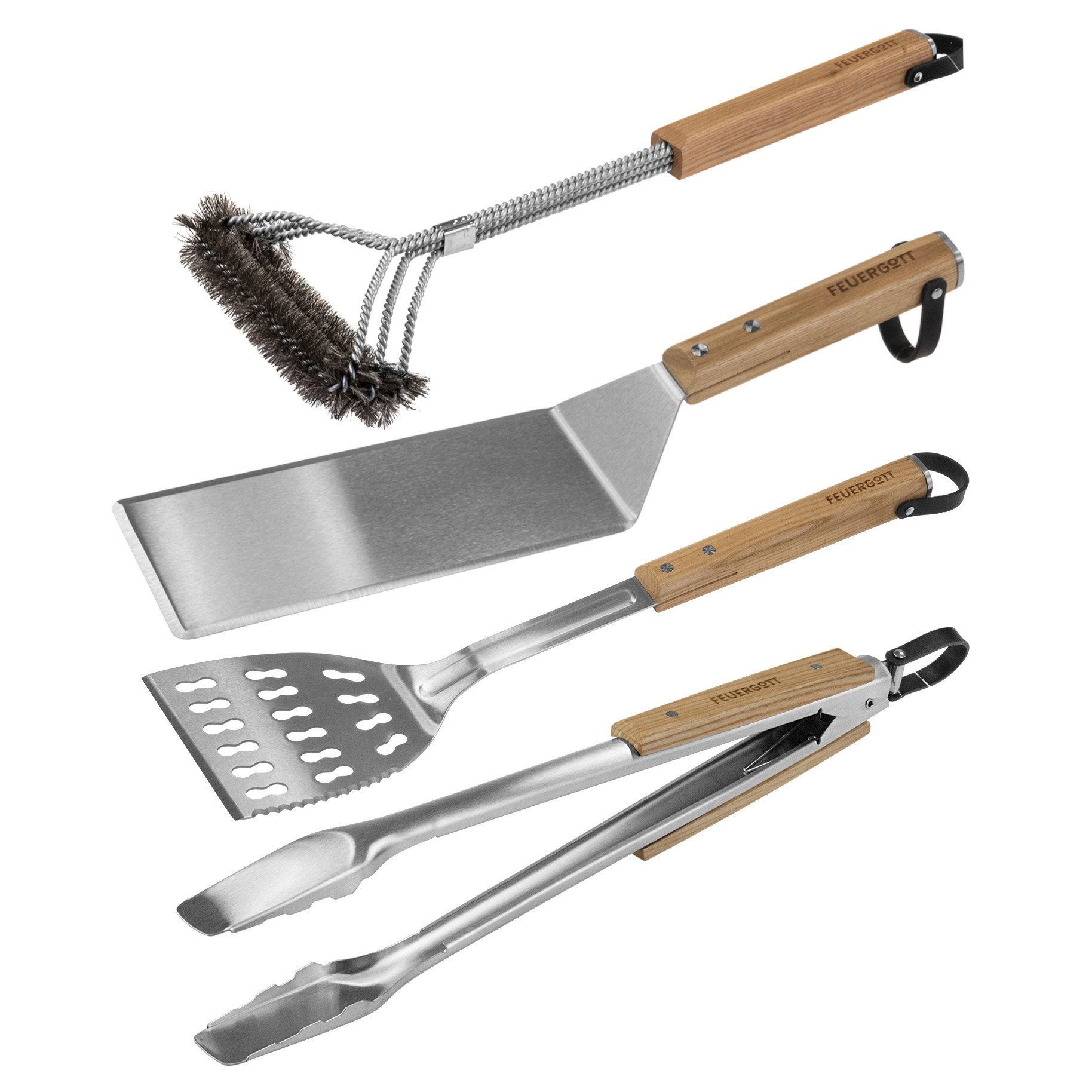 Feuergott Grillbesteck-Set Feuergott Grillbesteck-Set 4 Teile