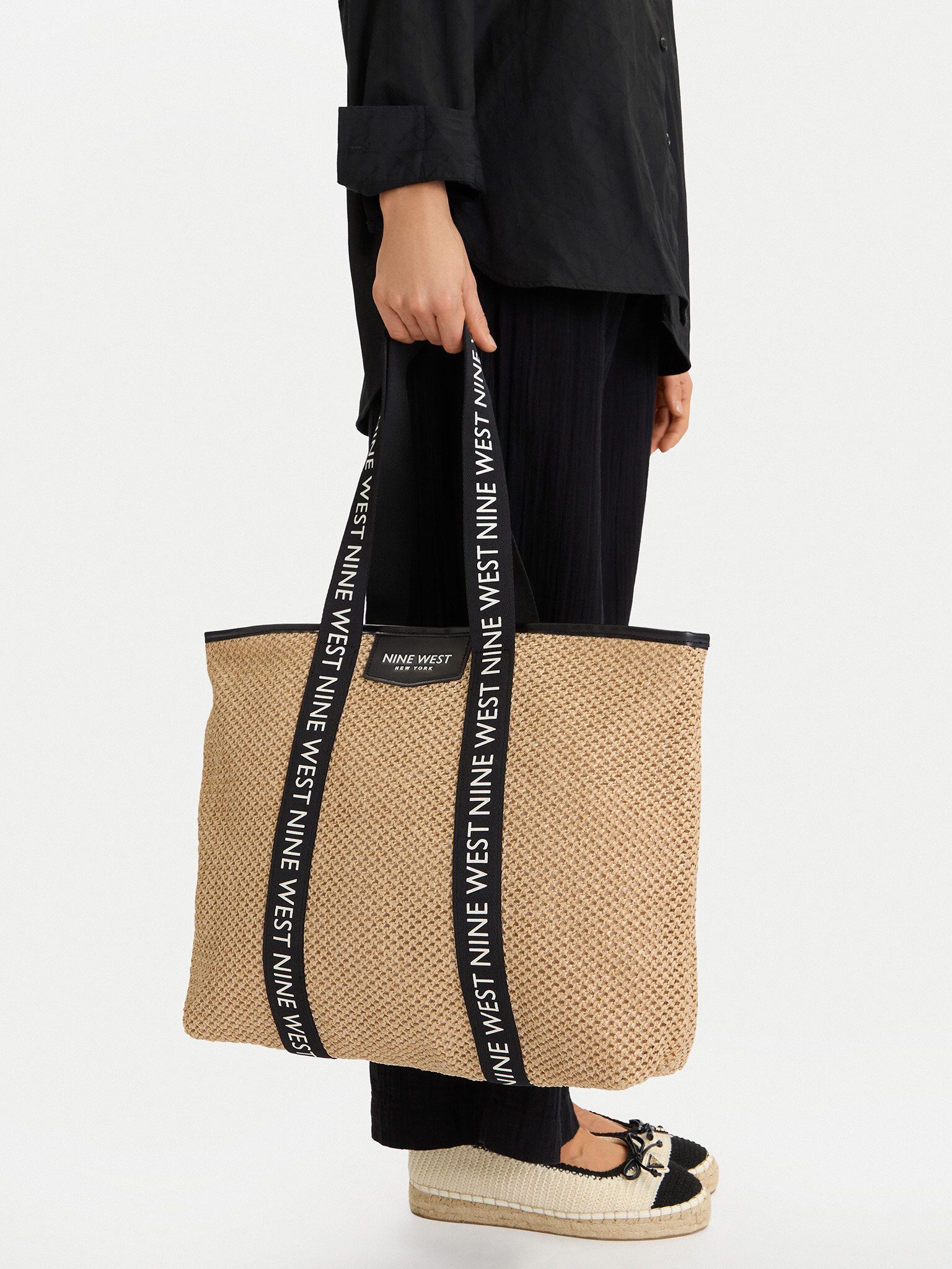Nine West Handtasche Nine West Damenhandtasche Beige NINE WEST-CEO-AVENIA-LA374-4513-6 Schw