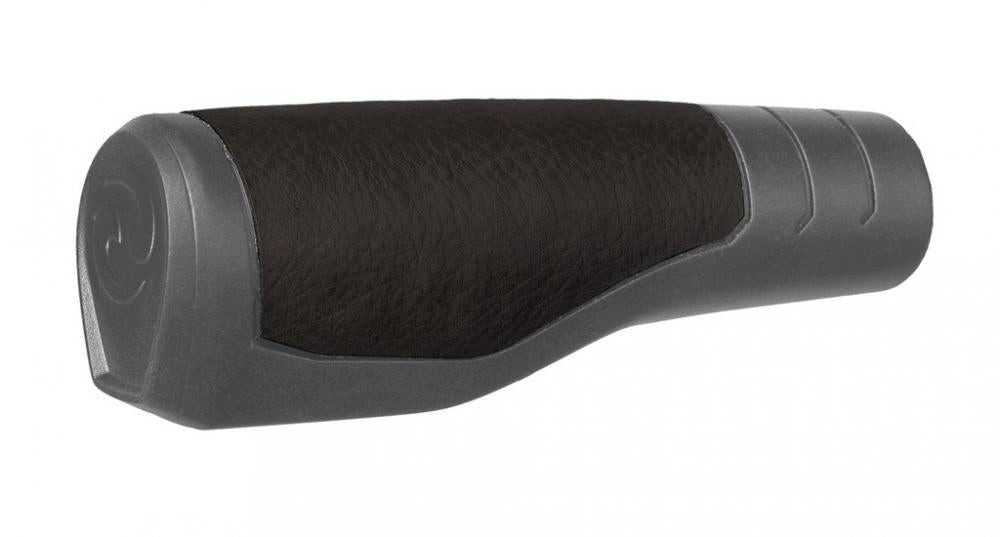 Herrmanns Fahrradlenkergriff Herrmans Lenkergriffe Line 124/90mm, Ø 22mm, schwarz/grau, Paar