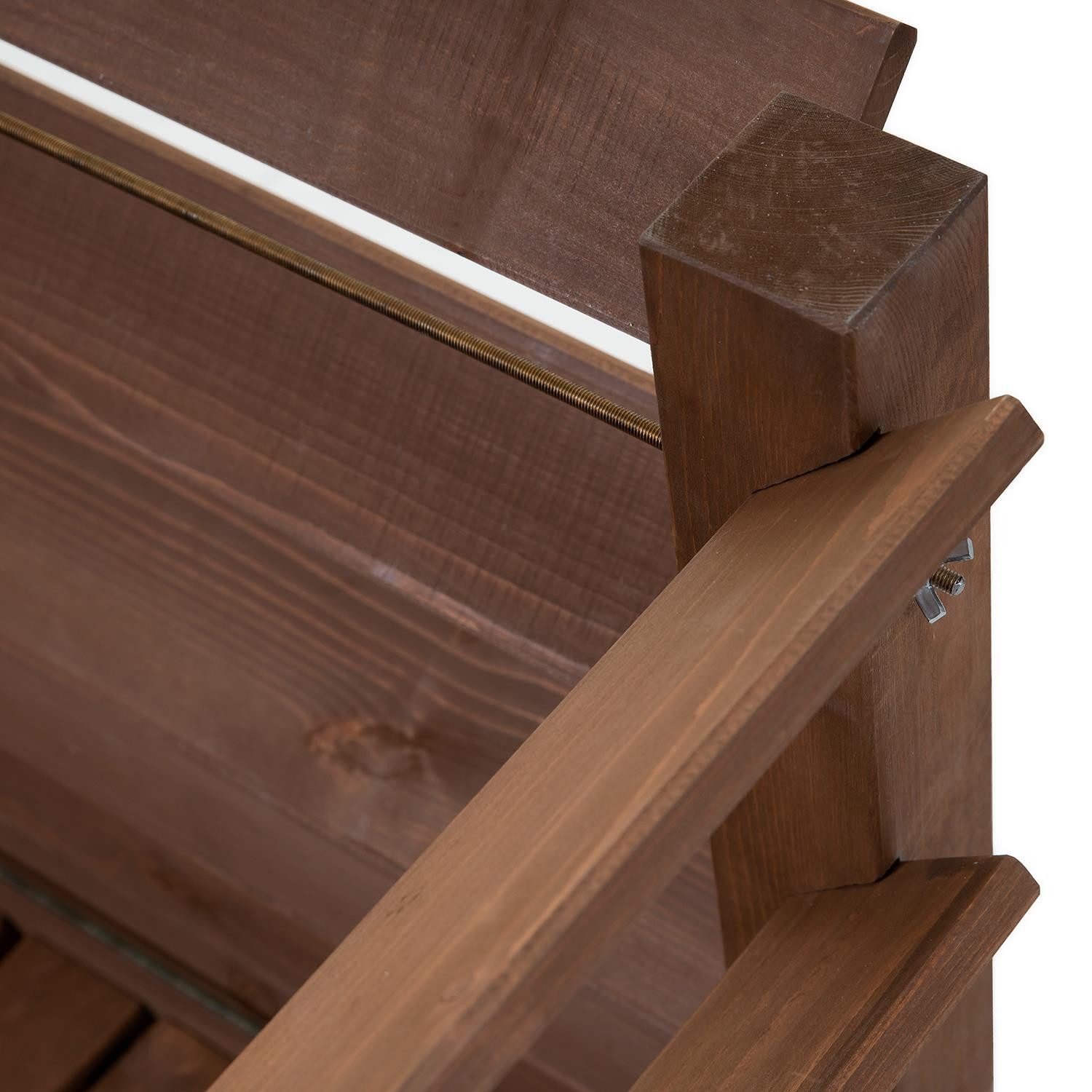 matrasa Hochbeet für Kräuter & Gemüse aus Fichtenholz - Kräuterhochbeet 124x90x73cm