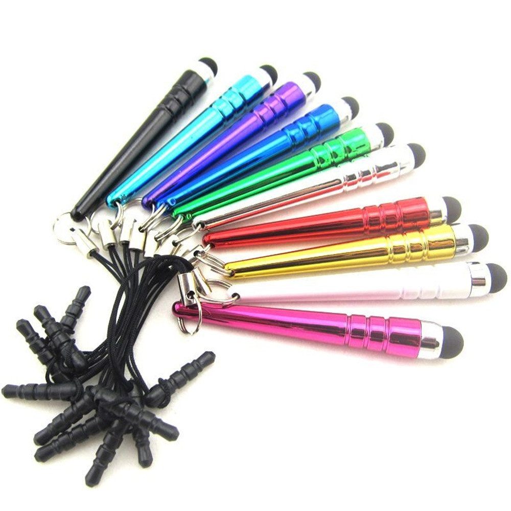 SpionProfi Eingabestift 10x Touchstift Touchpen Handy Tablet Smartphone Universal geeignet (10-St., 10er Set) Klein, handlich und ideal für präzises Tippen auf Touchscreen-Geräten