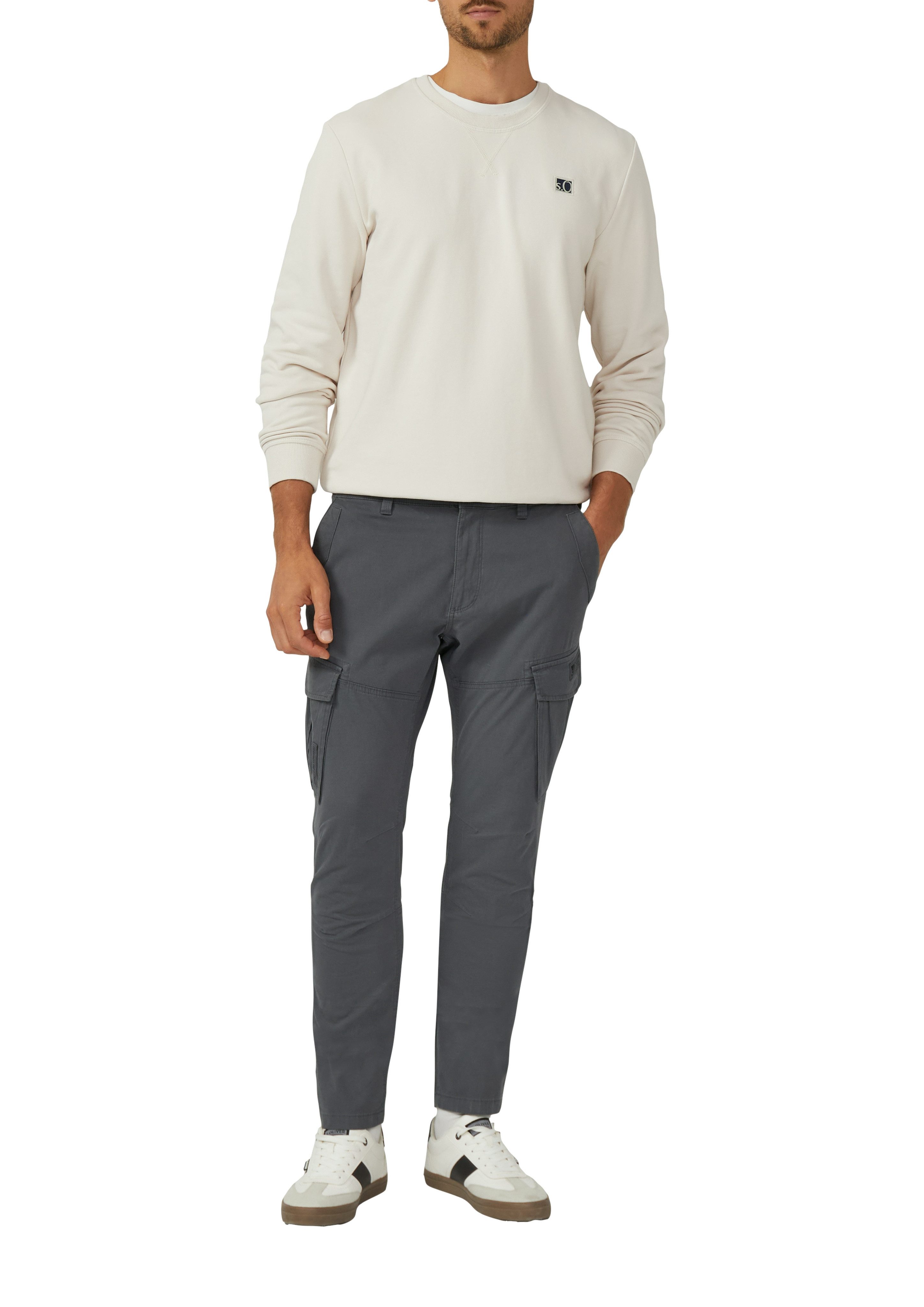 s.Oliver Sweatshirt mit Logo Stickerei