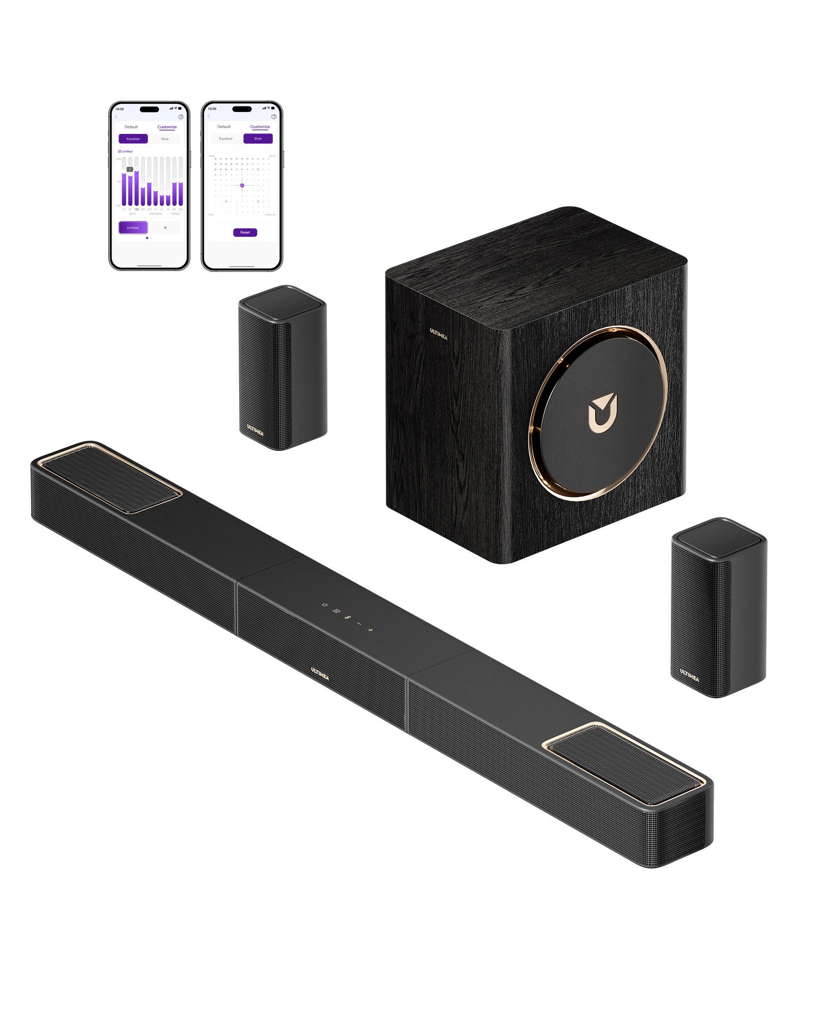 Ultimea Skywave X40 Soundbar (HDMI, 530 W, App-Steuerung, Dolby Atmos)