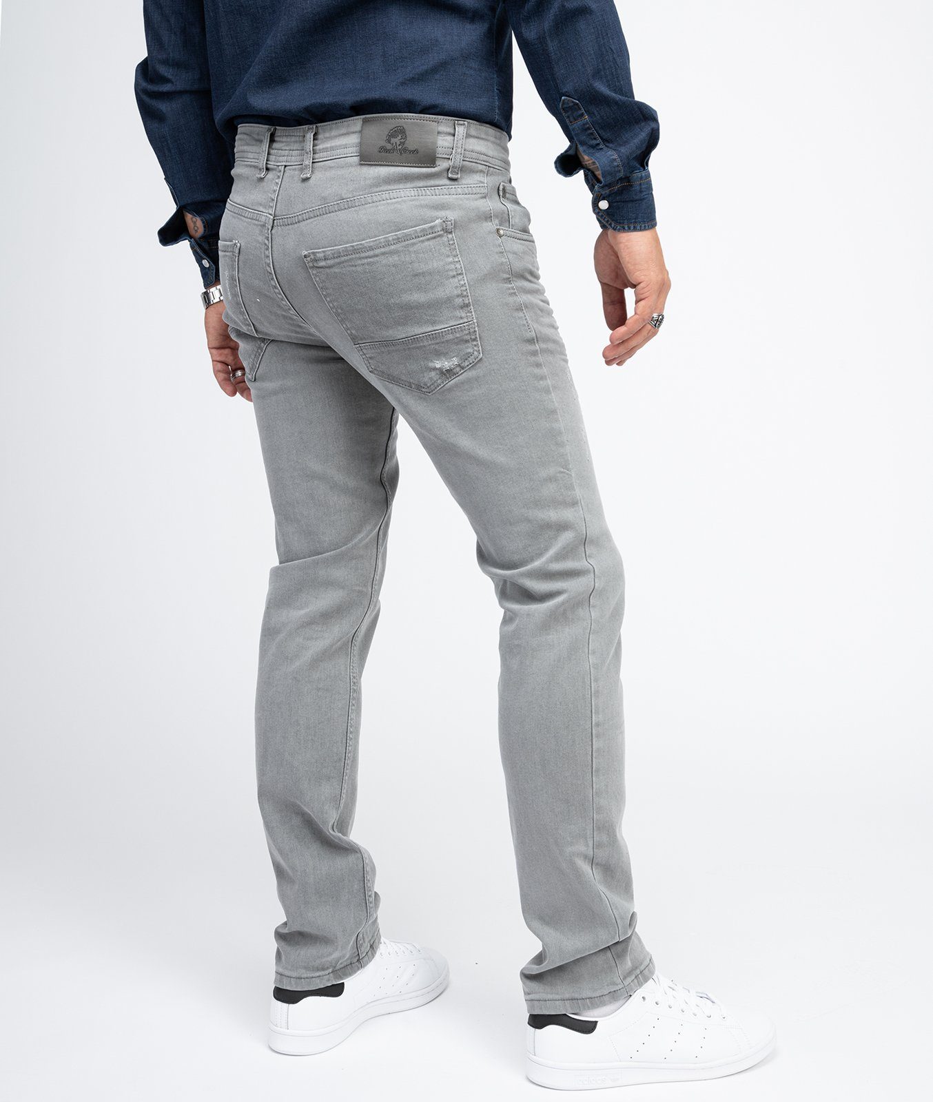 Rock Creek Regular-fit-Jeans Herren Jeans Regular Fit Grau RC-2097 günstig online kaufen