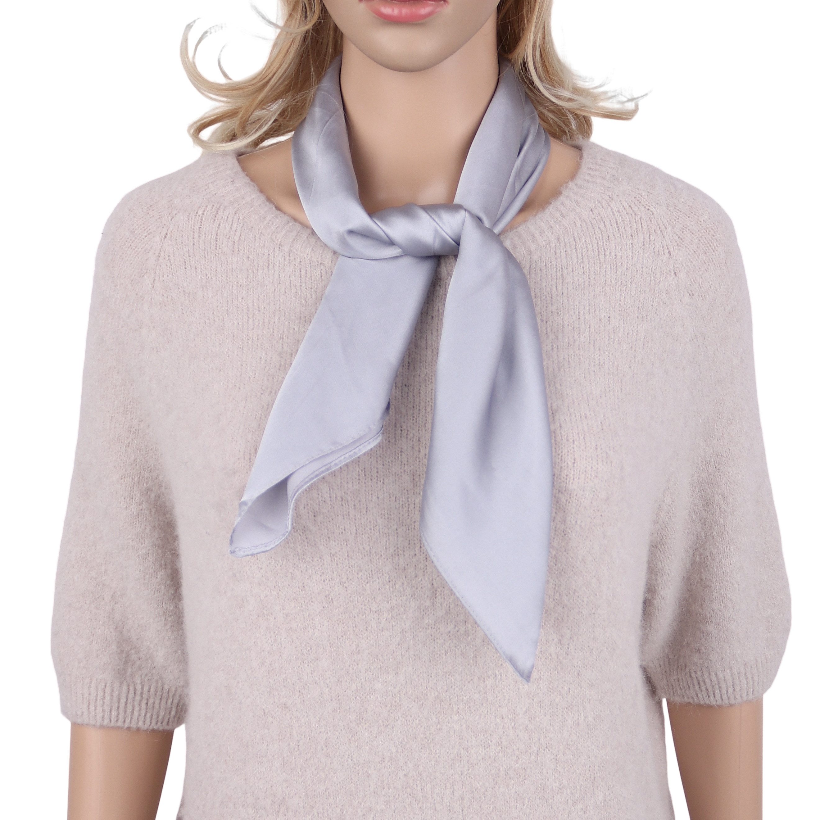 MIRROSI Nickituch Vierecktuch ca. 70x70cm Unifarbe, Damen Halstuch ideal für Frühling, Sommer oder Herbst