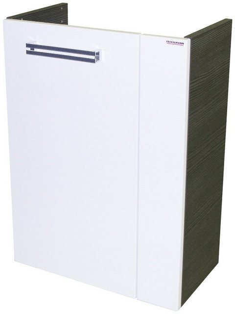 Fackelmann Waschbeckenunterschrank Gäste-WC links 44 cm Como Pinie-Weiß