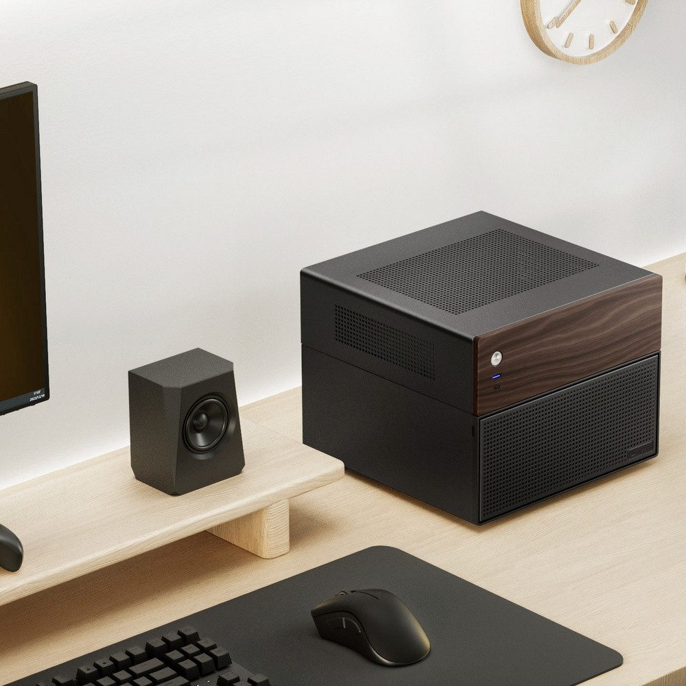 Jonsbo PC-Gehäuse Jonsbo N4 NAS Micro-Tower Gehäuse Schwarz