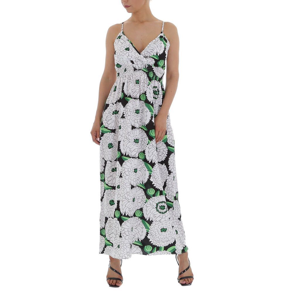 Ital-Design Sommerkleid Damen Freizeit Wickeloptik Geblümt günstig online kaufen