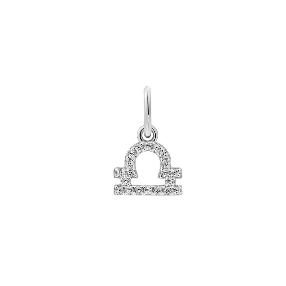 XENOX Sternzeichenanhänger Xenox Anhänger Damen Sternzeichen Waage Zirkonia Silber XS10466W