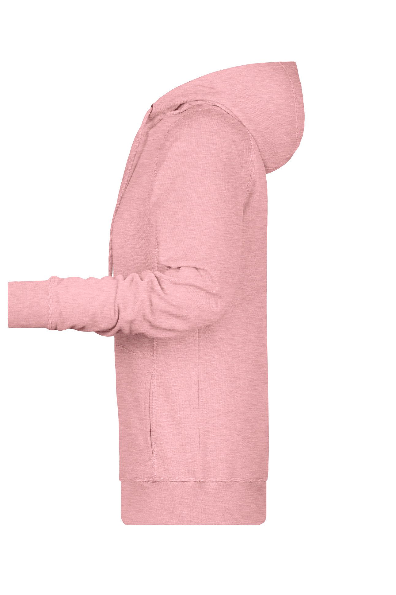James & Nicholson Kapuzensweatshirt Hochwertiger Hoody aus Bio-Baumwolle mit tailliertem Schnitt 8023 mit Kängurutasche und Kapuze