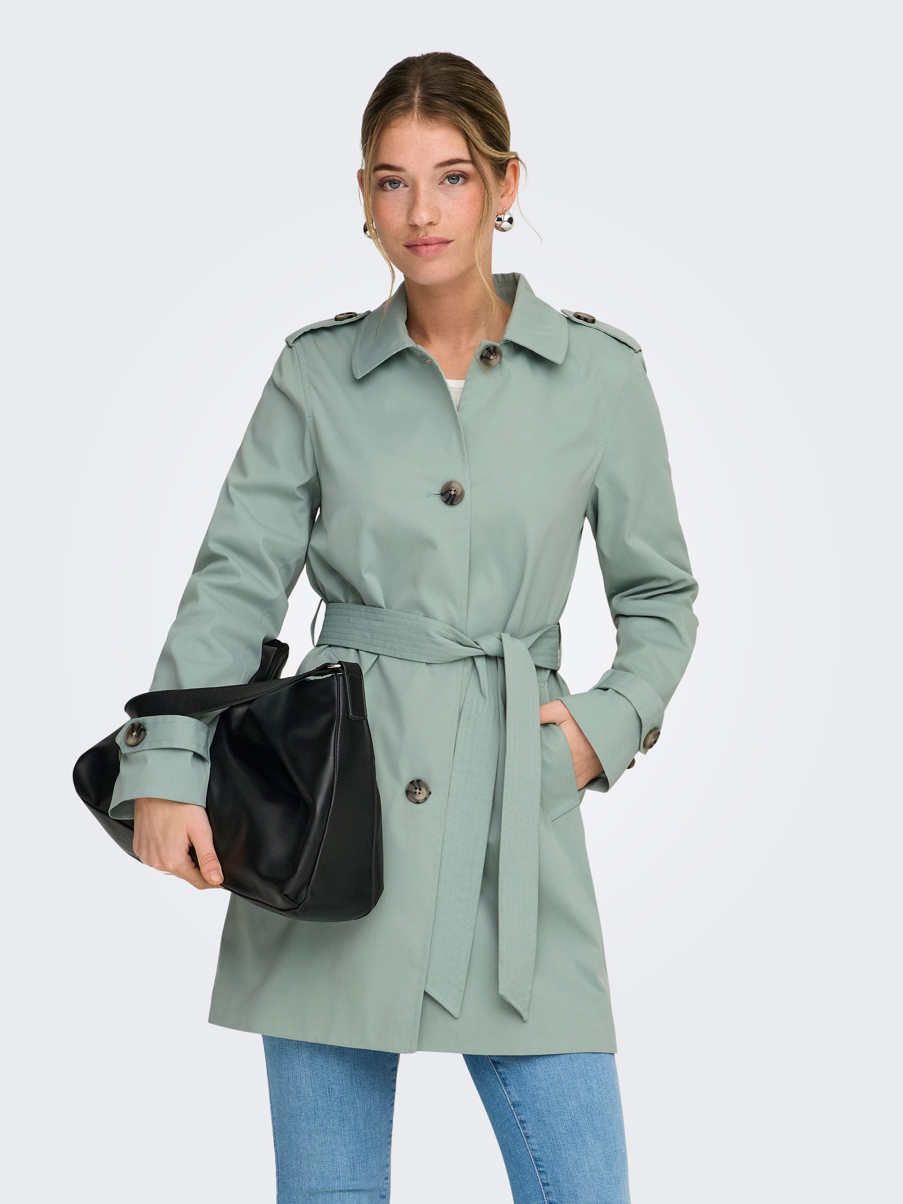 ONLY Trenchcoat ONLDISA LIFE SB TRENCHCOAT CC OTW klassischer Schnitt