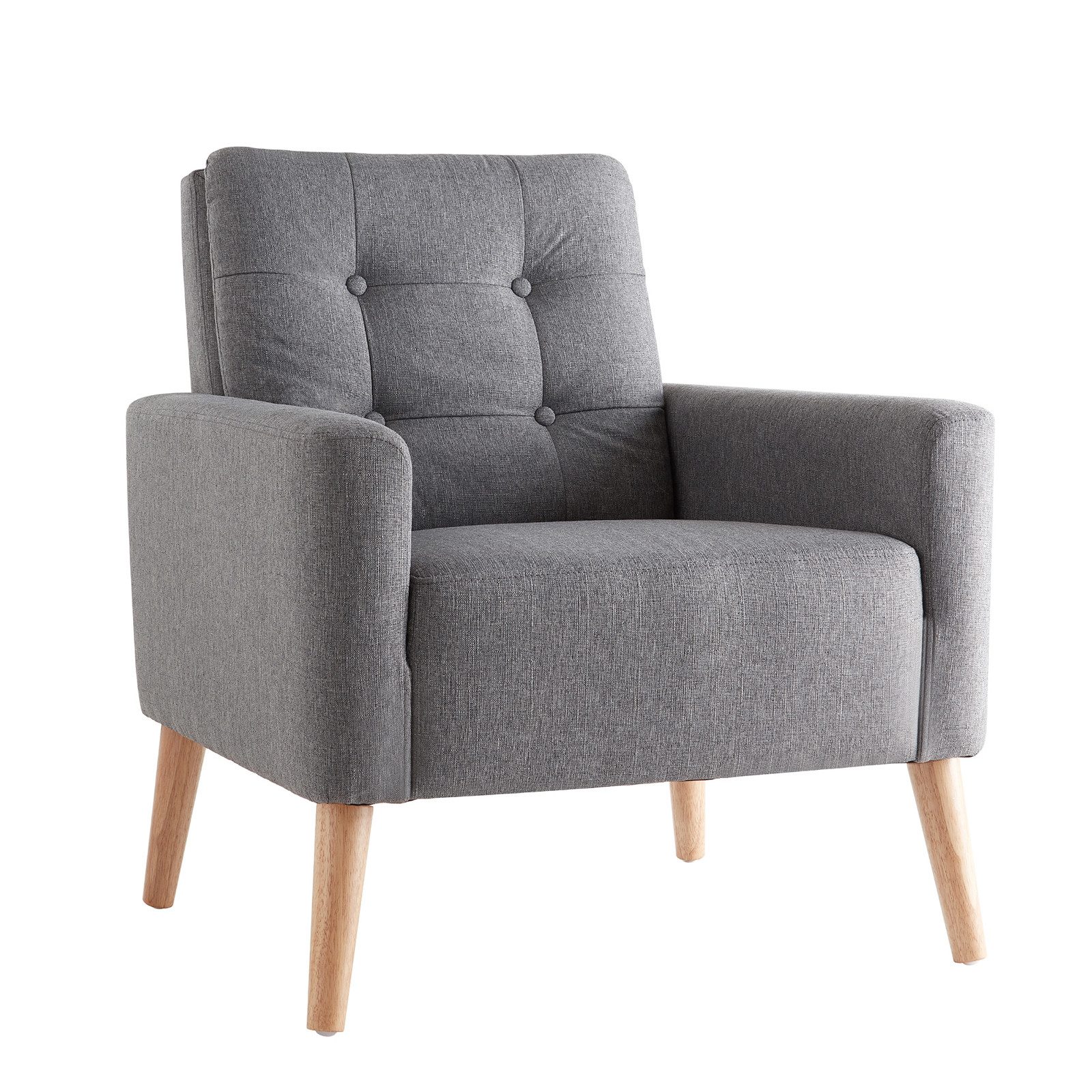 Mondeer Sessel Einzelsessel, mit Massivholz Rahmen und Füßen, Einem Schwamm günstig online kaufen