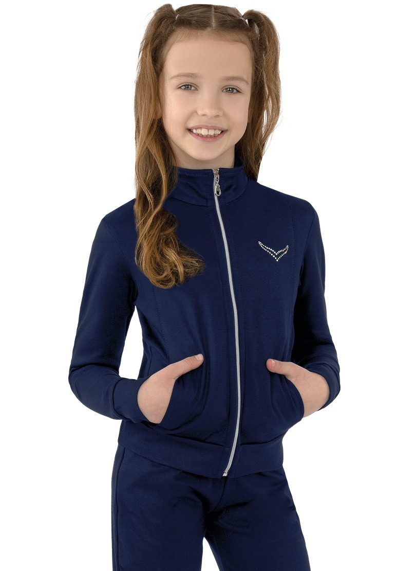 Sweatjacke TRIGEMA Jacke veredelt mit Kristallsteinen