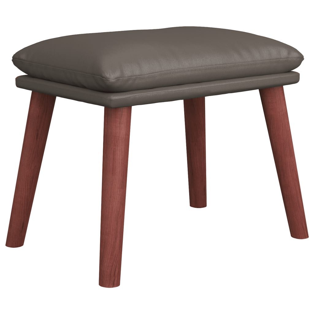 vidaXL Polsterhocker Fußhocker Grau 45x29,5x35 cm Kunstleder (1 St)
