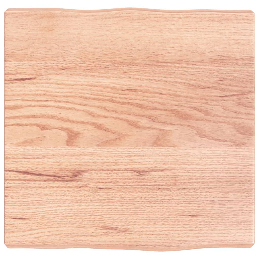 vidaXL Tischplatte Tischplatte 40x40x(2-4) cm Massivholz Behandelt Baumkante (1 St)