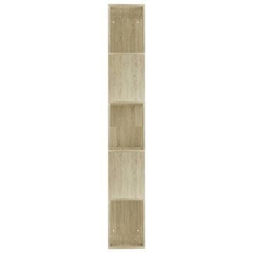furnicato Bücherregal Bücherregal/Raumteiler Sonoma-Eiche 45x24x159 cm Holzwerkstoff