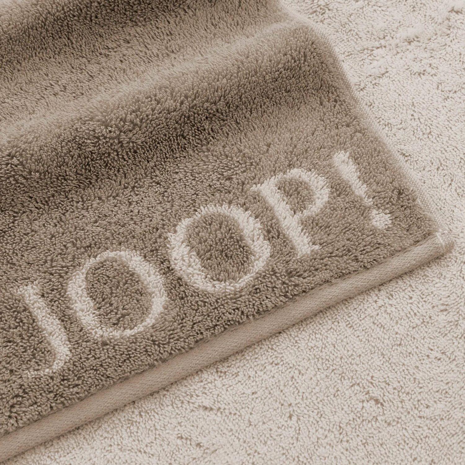 JOOP! Handtuch 2 Stück Joop! Gästetuch Classic 1720-30 sand 30x50, Walkfrottier (2-St), Baumwolle
