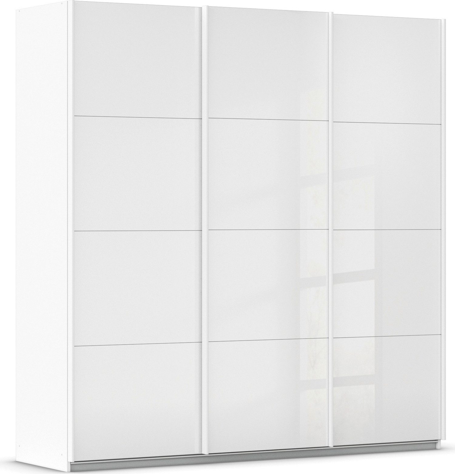 rauch Schwebetürenschrank Kleiderschrank Schrank Garderobe AGORDO mit Glasfront durchdachte Innenausstattung, in 4 Breiten und 2 Höhen MADE IN GERMANY
