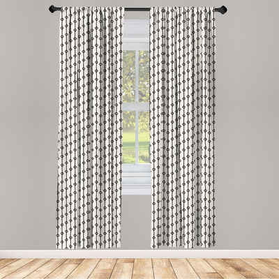 Gardine »Vorhang für Wohnzimmer Schlafzimmer Dekor«, Abakuhaus, Streifen Kunstformen auf Linien
