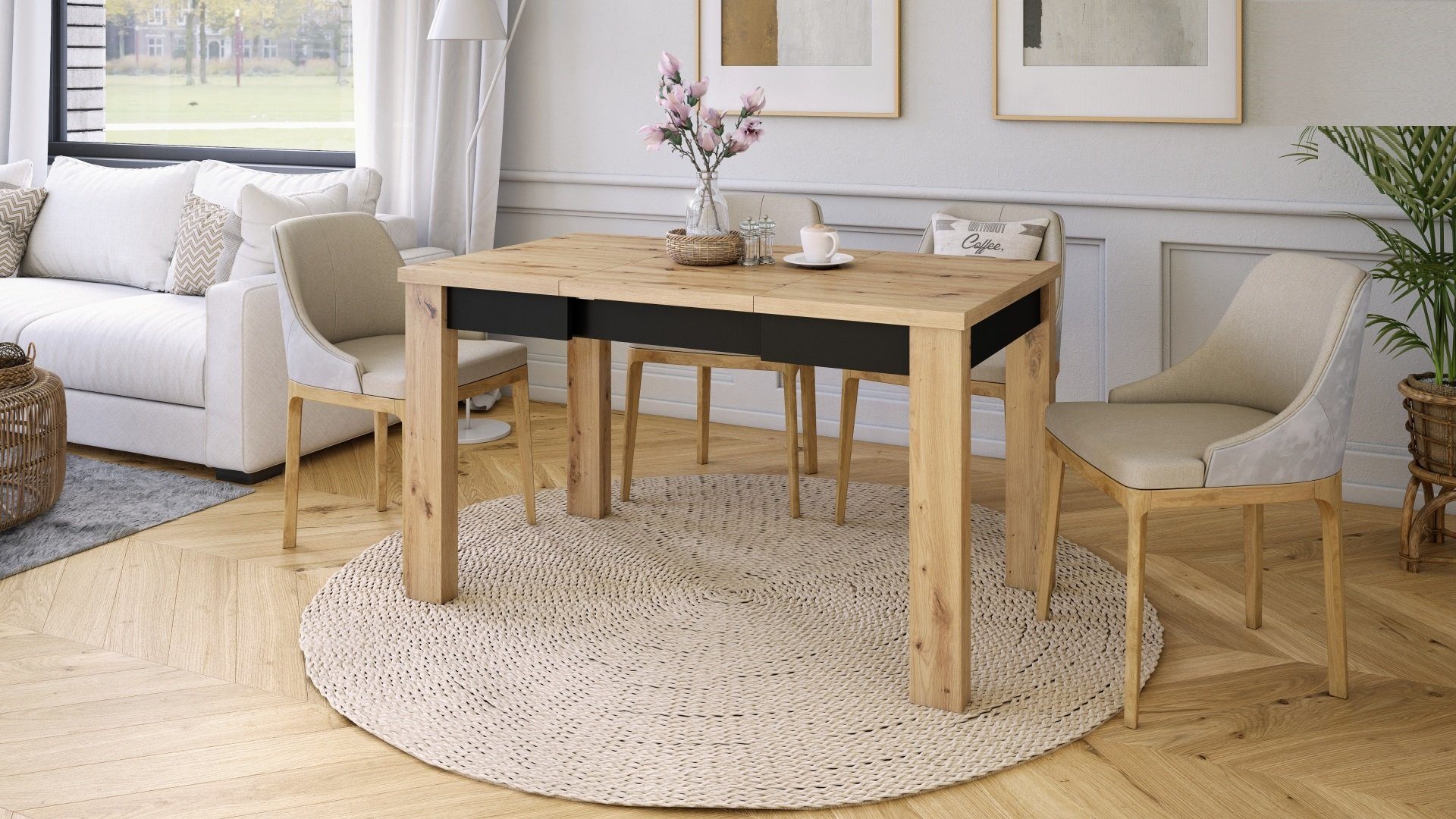 designimpex Esstisch Design Fonte Tisch ausziehbar günstig online kaufen