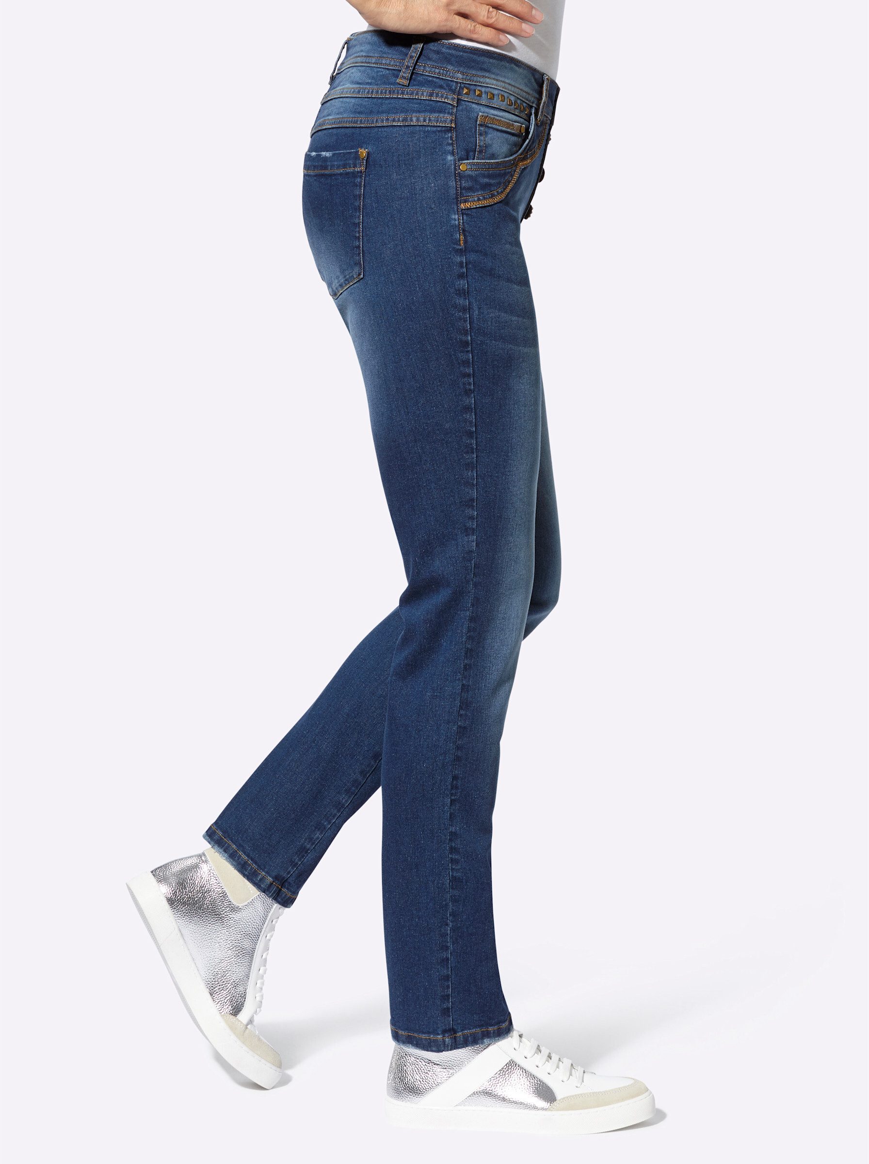 Witt Bequeme Jeans 5-Pocket-Jeans leicht vertieft günstig online kaufen