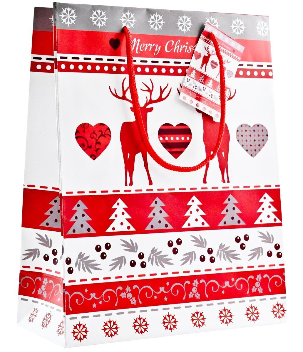Geschenkpapier 12 x Geschenktüten Geschenktaschen Klein 128 g Matt (Ca. 18x8x23 cm)