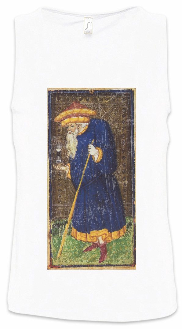 Tanktop Tarot Arcanum Hermit Ärmelloses T-Shirt Karte Karten Card Voddoo Der