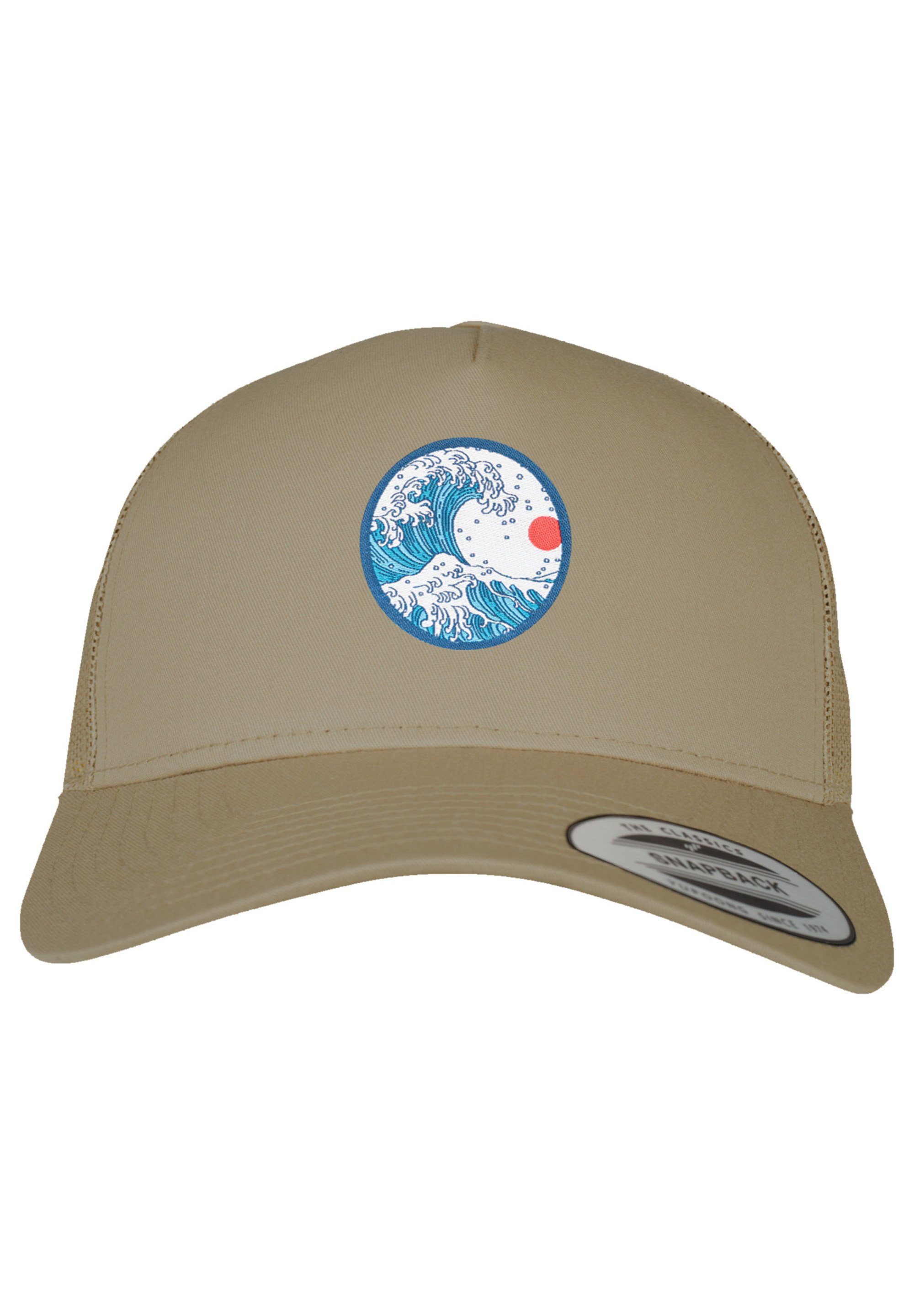 F4NT4STIC Schirmmütze Retro Trucker Cap Kanagawa Print