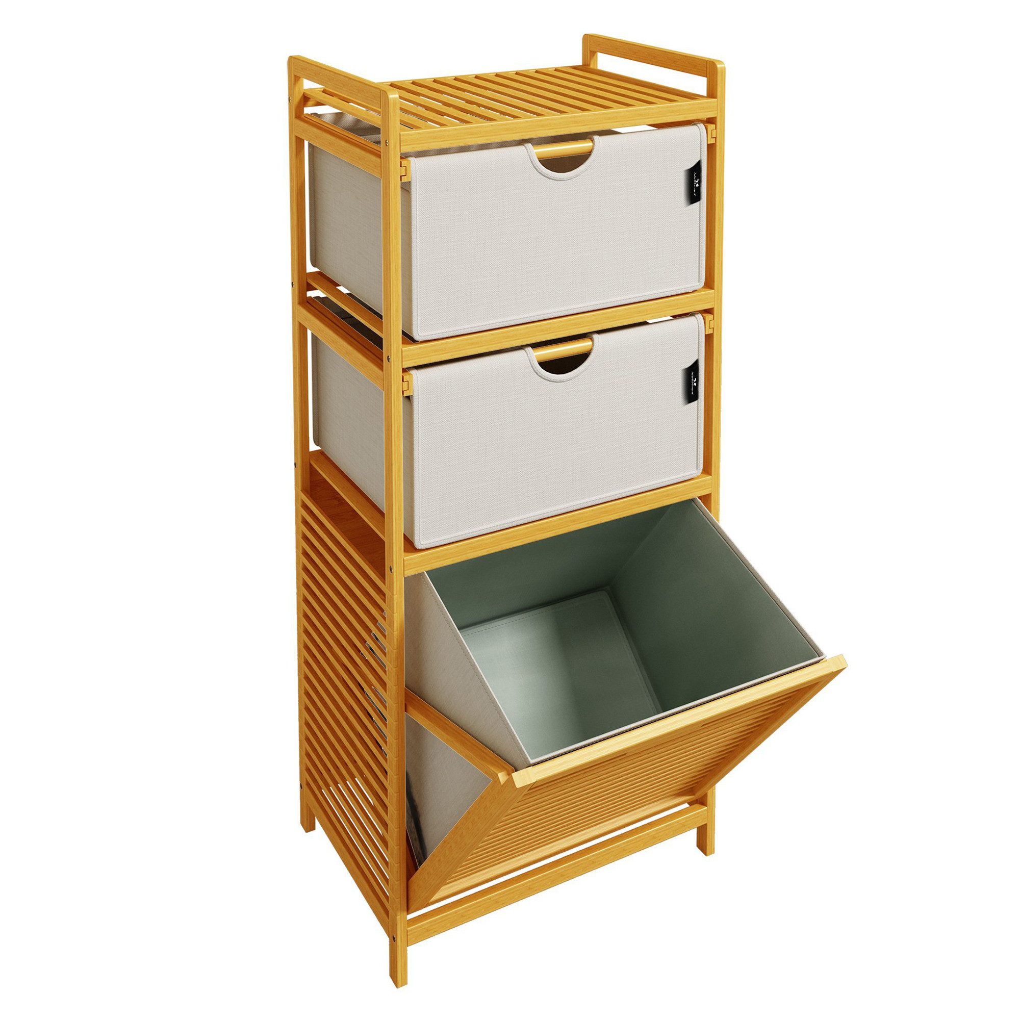 AdelDream Wäschekorb Bambus Wäschesammler für Schmutzwäsche Lagerung günstig online kaufen